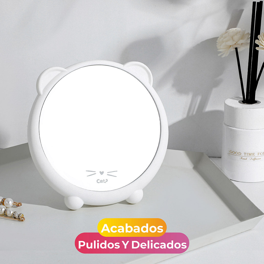 Espejo Con Orejas De Gato
