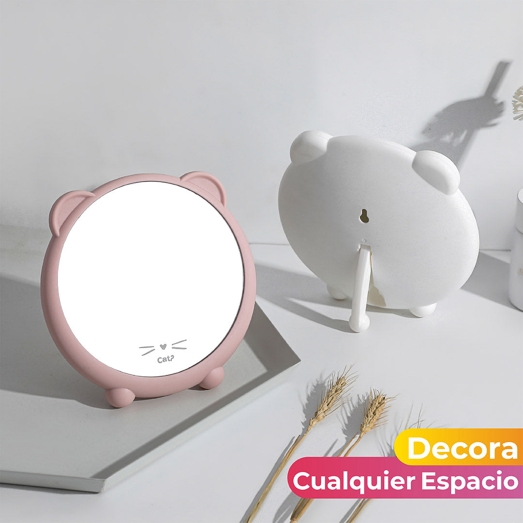 Espejo Con Orejas De Gato