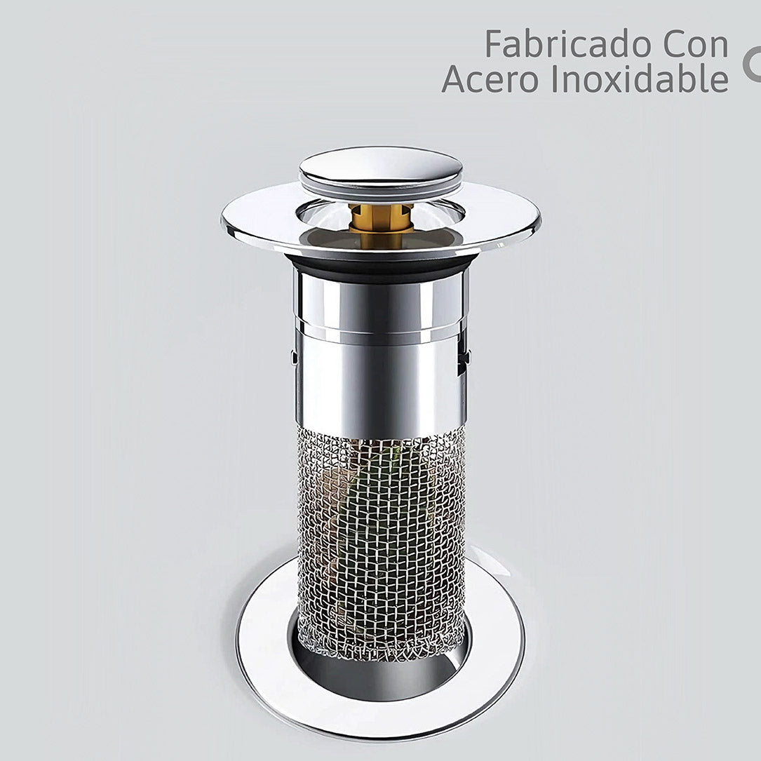 Filtro Universal para Lavamanos Anti-Olor y Anti-Obstrucción