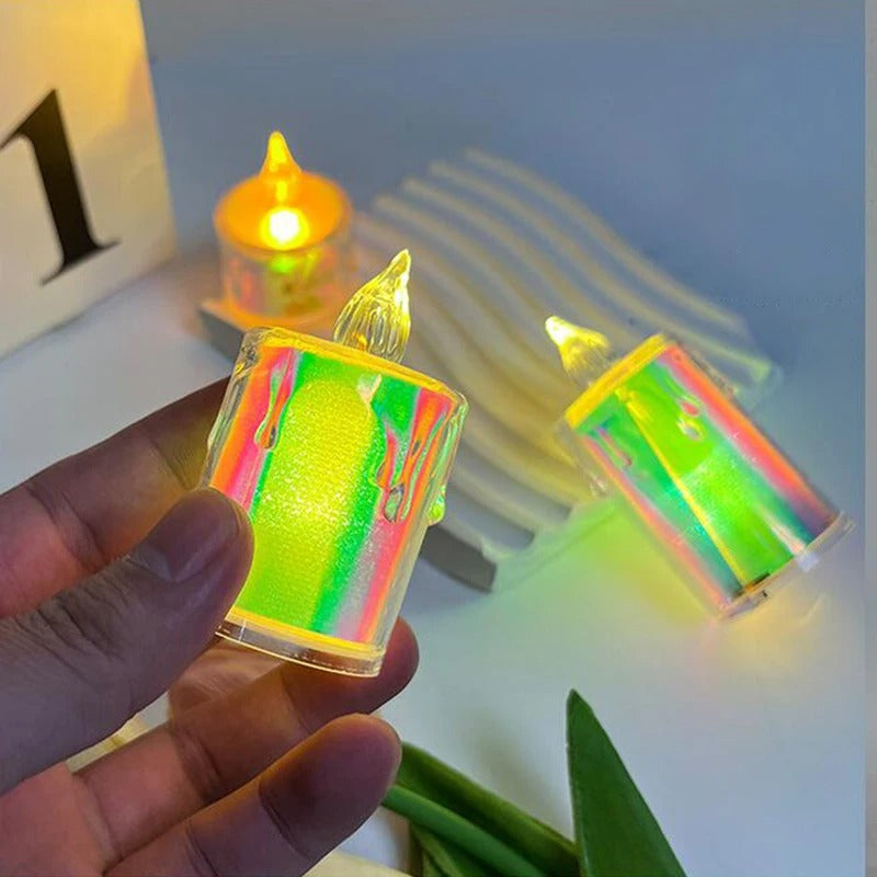 24 Velas Medianas LED Navideñas: Luz Cálida Para Cada Espacio