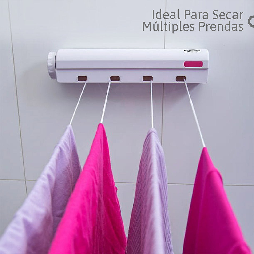 Tendedero Retráctil 5 Cuerdas: Espacio Eficiente y Fácil Instalación