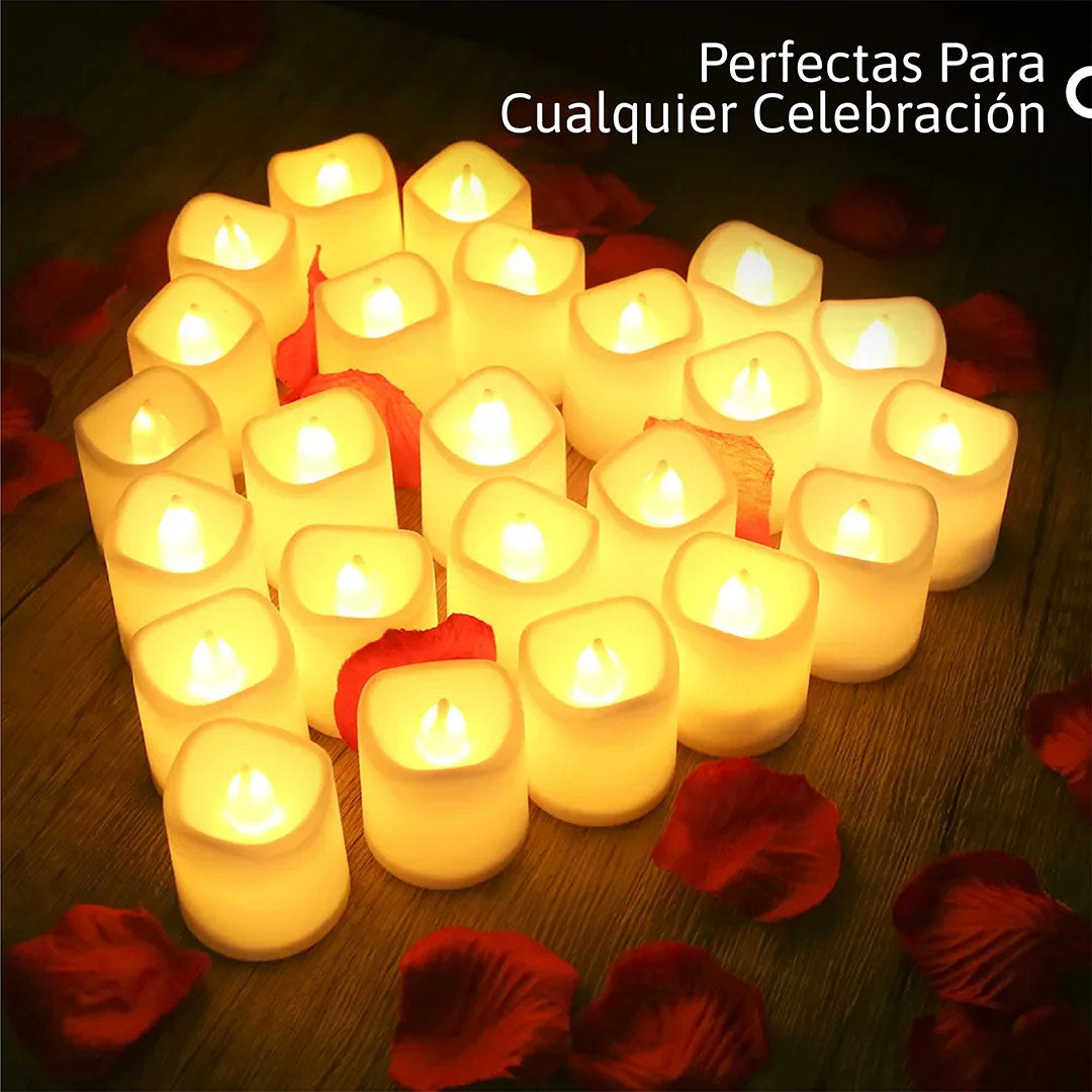 Velas x6 LED Decorativas Pequeñas: Seguras y Ecológicas