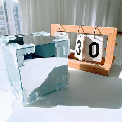 Cubo De Tulipanes Infinitos: Brillo Suave y Funcionalidad Dual