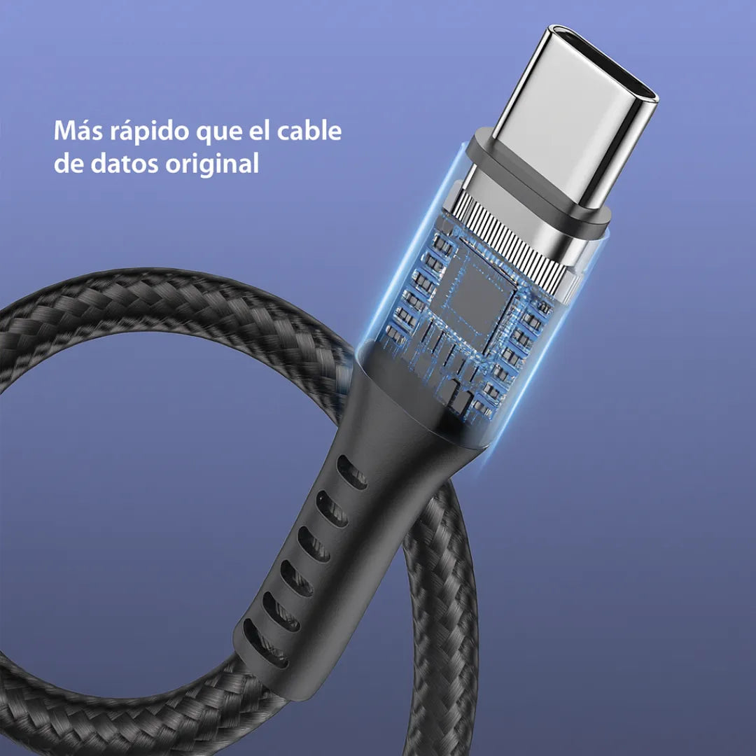 Cable de Carga Rápida 3 en 1