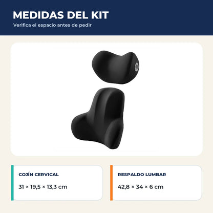 A5 — Medidas del cojín cervical y lumbar