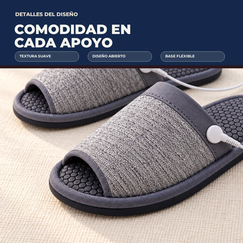 Materiales y detalles de las pantuflas EMS