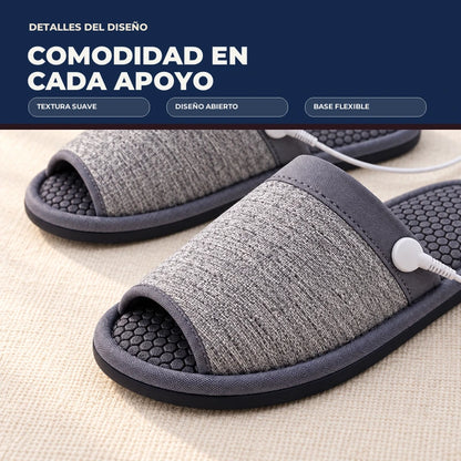 Materiales y detalles de las pantuflas EMS