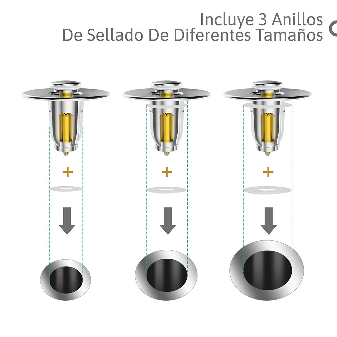 Filtro para Lavamanos Anti-Olor y Anti-Obstrucción