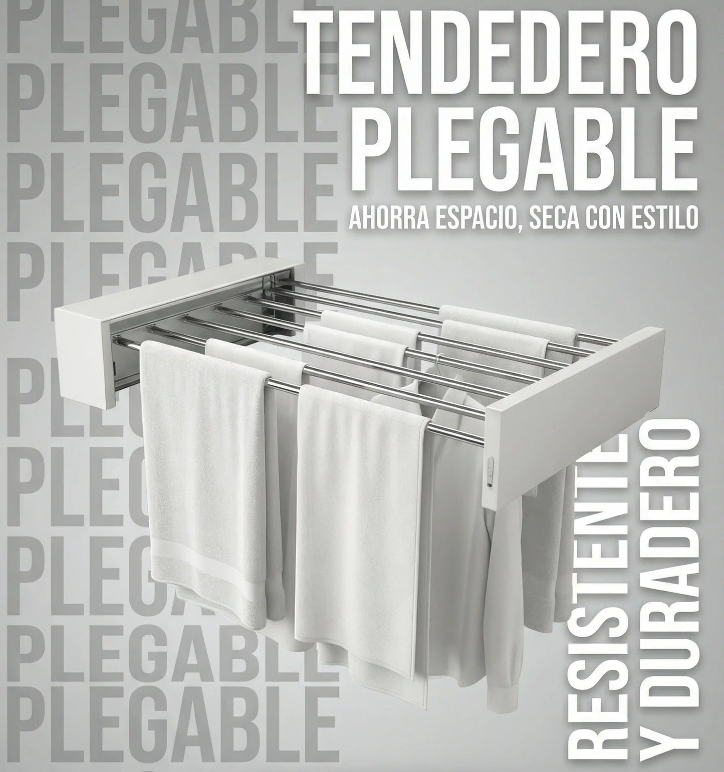Tendedero Plegable de Pared Fácil