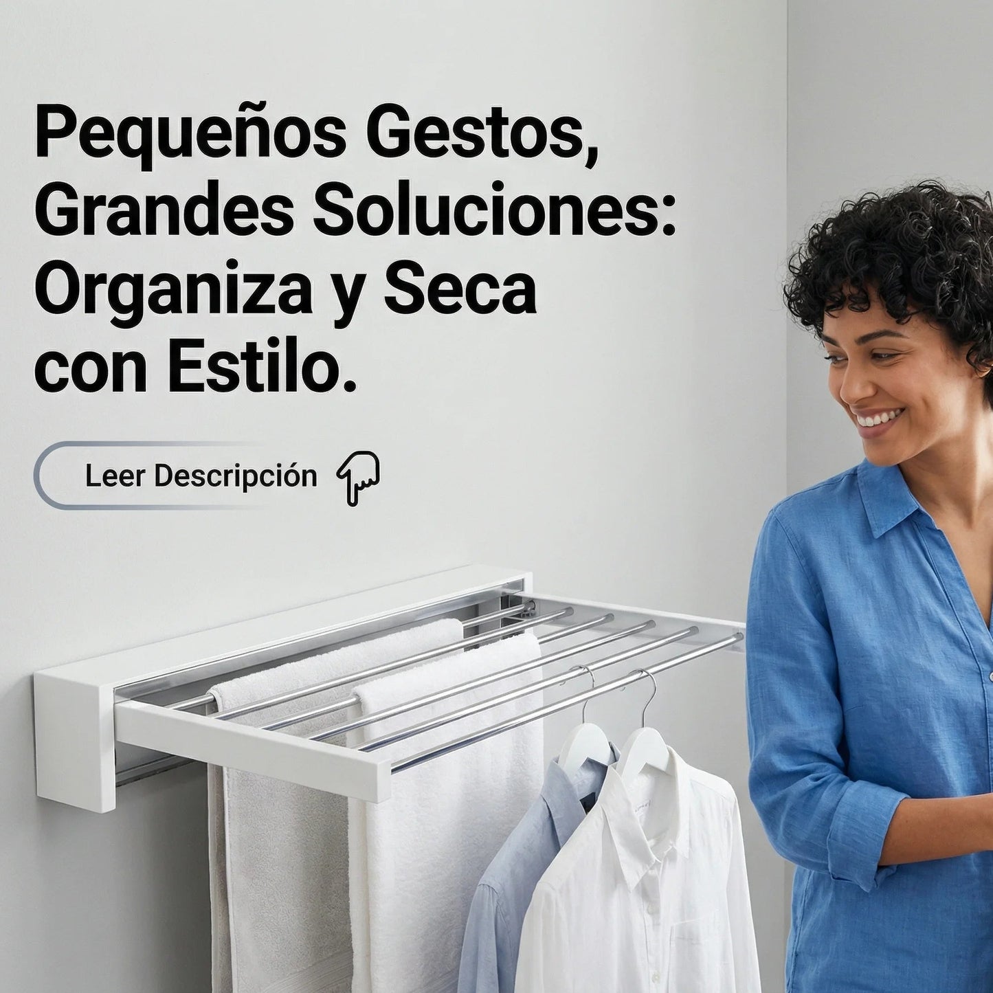 Tendedero Plegable de Pared Fácil
