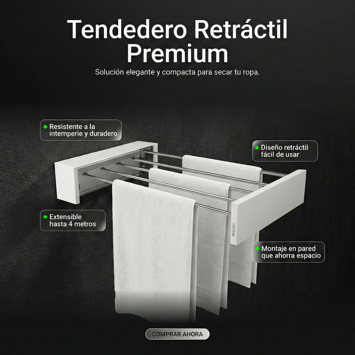 Tendedero Plegable de Pared Fácil