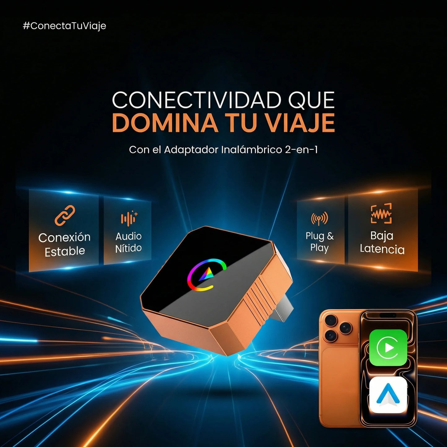 CarPlay Inalámbrico Mini Plug