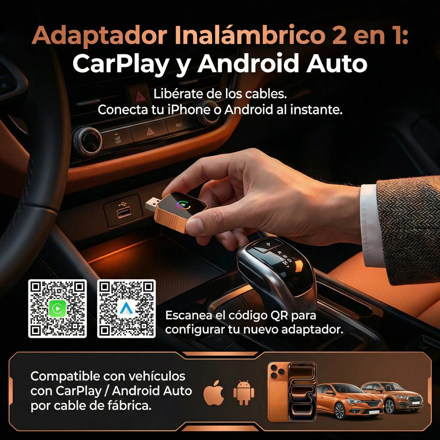CarPlay Inalámbrico Mini Plug