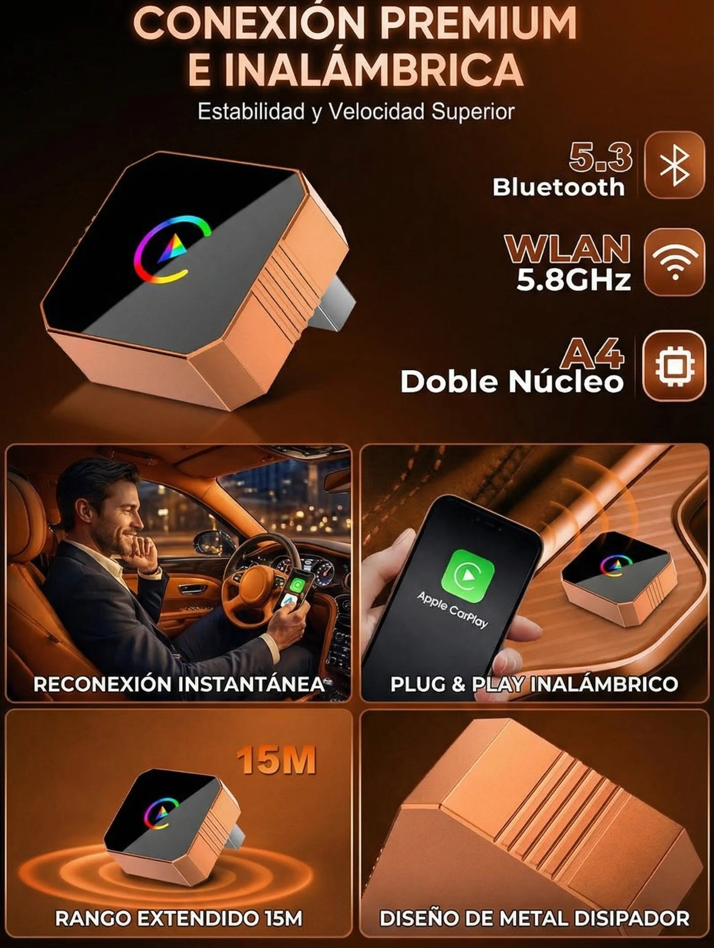 CarPlay Inalámbrico Mini Plug
