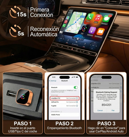 CarPlay Inalámbrico Mini Plug