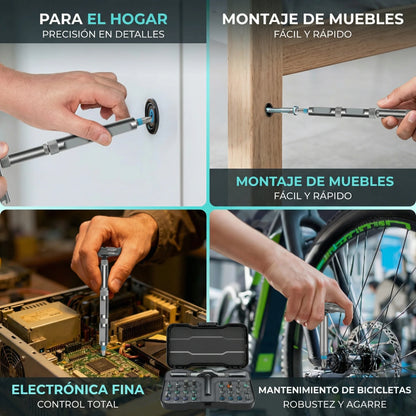 Destornillador Ratchet 24 en 1