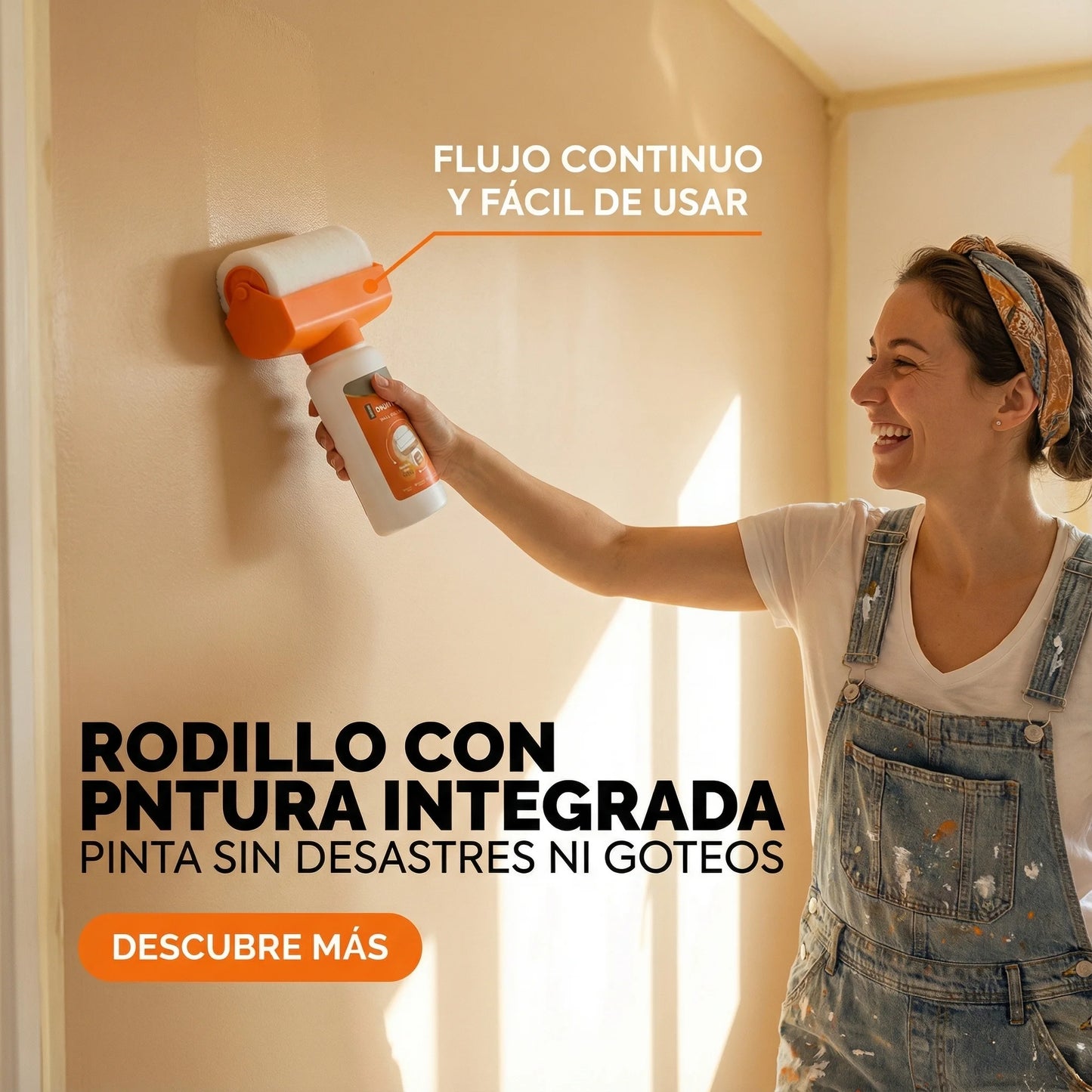 Rodillo 3 en 1 Restaurador Rápido de Paredes