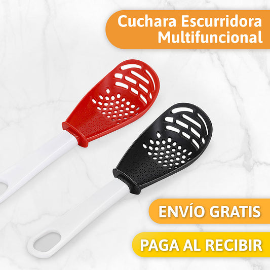 Cuchara Escurridora Multifuncional Todo en 1