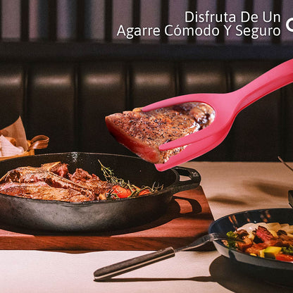 Espátula 2 en 1 Multifuncional: Antiadherente y Resistente al Calor para Cocina