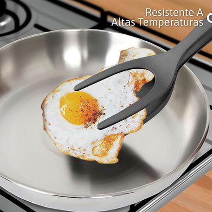 Espátula 2 en 1 Multifuncional: Antiadherente y Resistente al Calor para Cocina