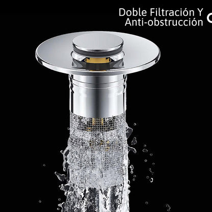 Filtro Universal para Lavamanos Anti-Olor y Anti-Obstrucción