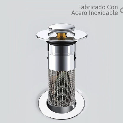 Filtro Universal para Lavamanos Anti-Olor y Anti-Obstrucción