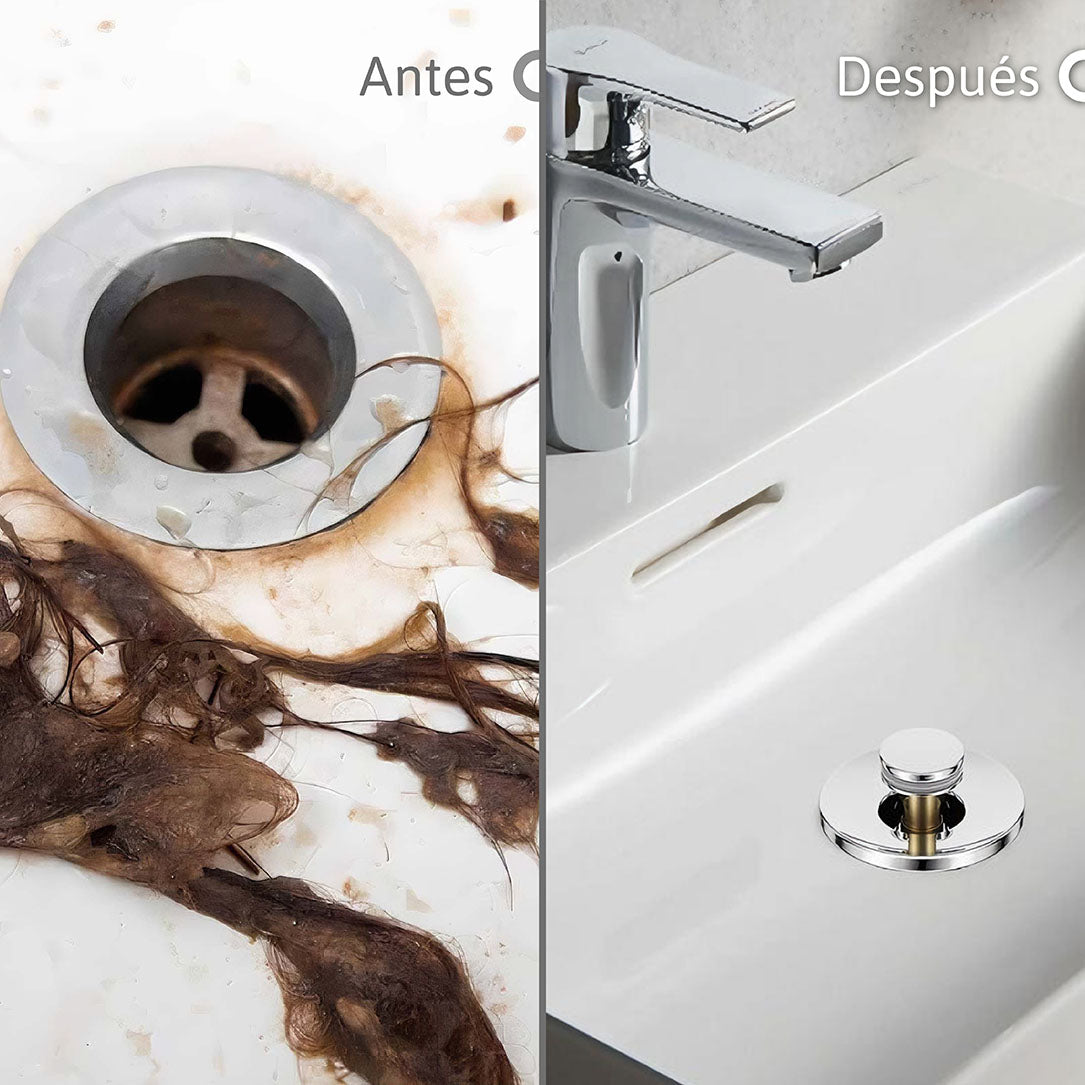 Filtro Universal para Lavamanos Anti-Olor y Anti-Obstrucción