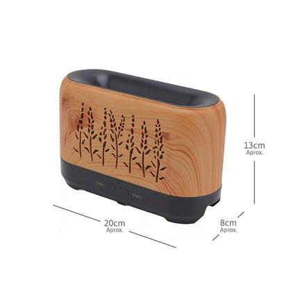 Humidificador Ultrasónico 3 en 1: Efecto de Llama y Aromaterapia