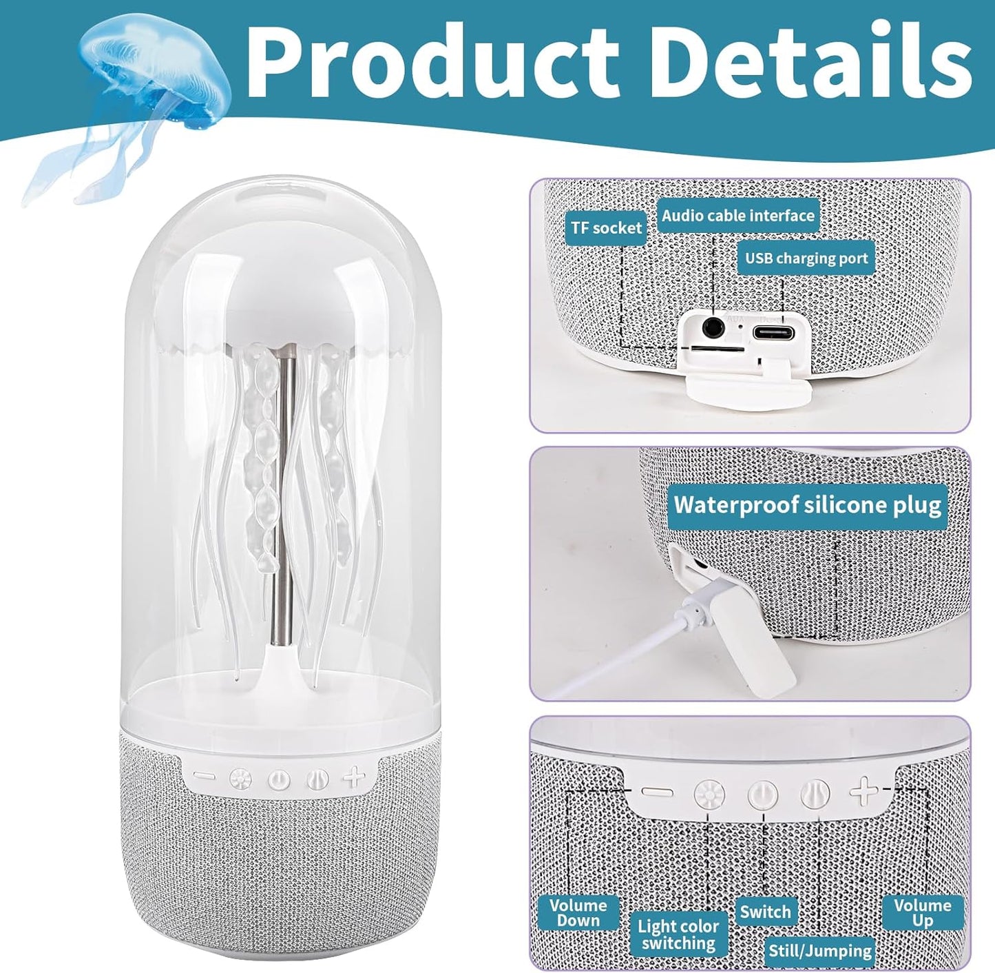 Lámpara Altavoz de Medusas