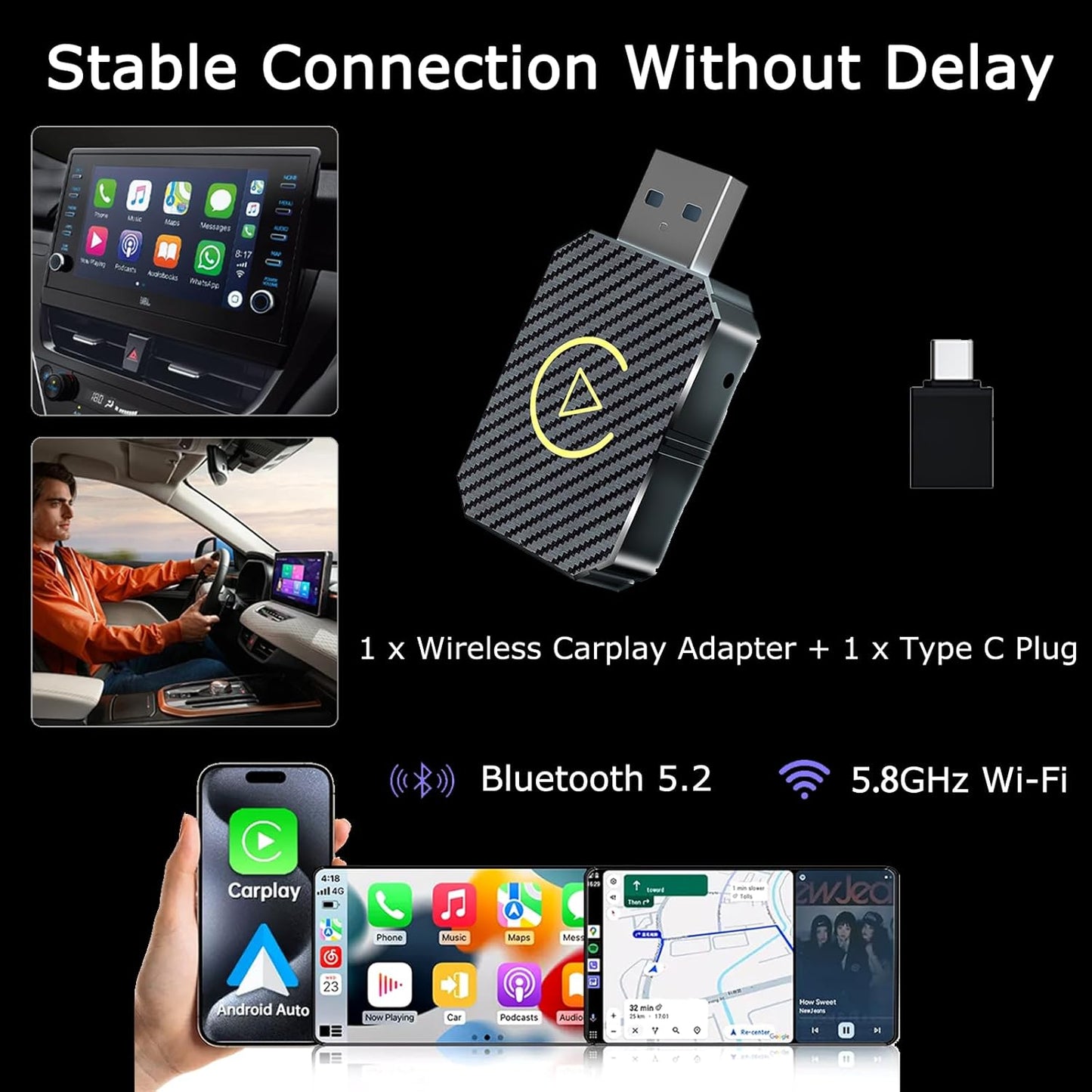 ConectaLibre CarPlay Adaptador Mini