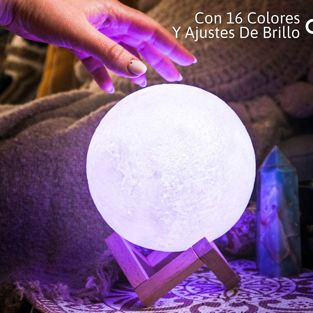 Lámpara de Luna 3D LED: Decoración Mágica y Ecológica