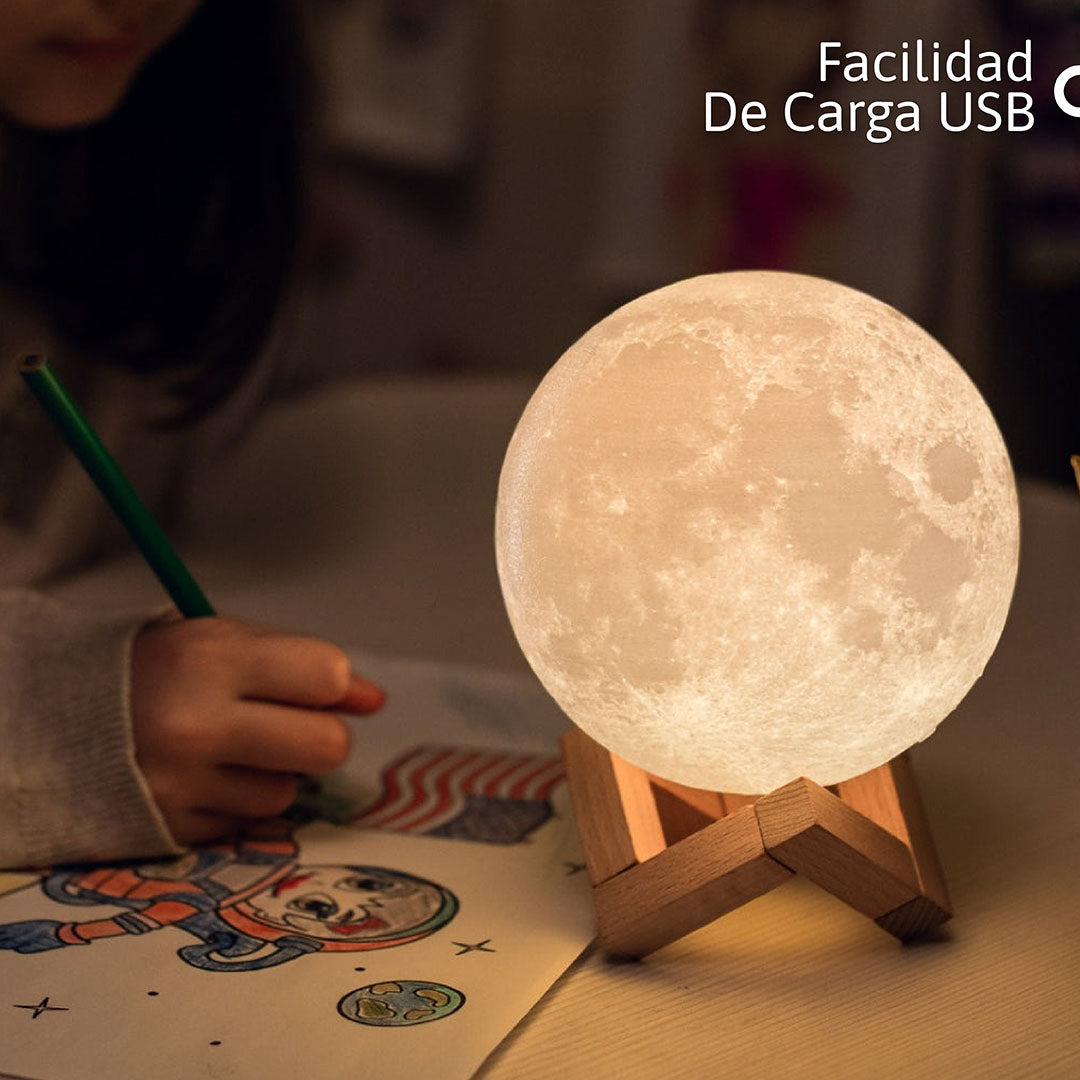 Lámpara de Luna 3D LED: Decoración Mágica y Ecológica