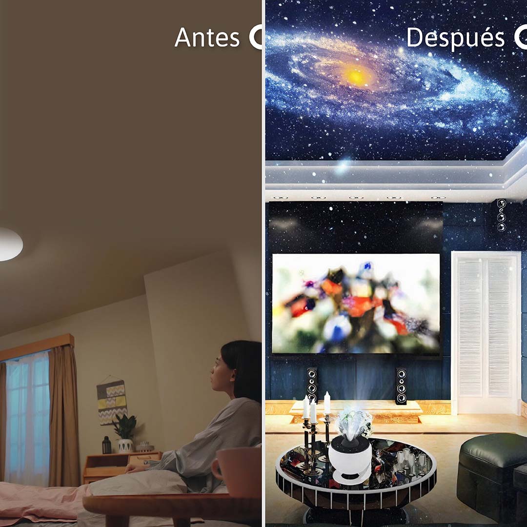 Lámpara Proyectora: Proyección Precisa de Galaxias