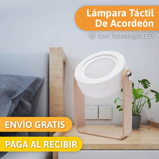 Lámpara Táctil de Acordeón: Iluminación con un Solo Toque