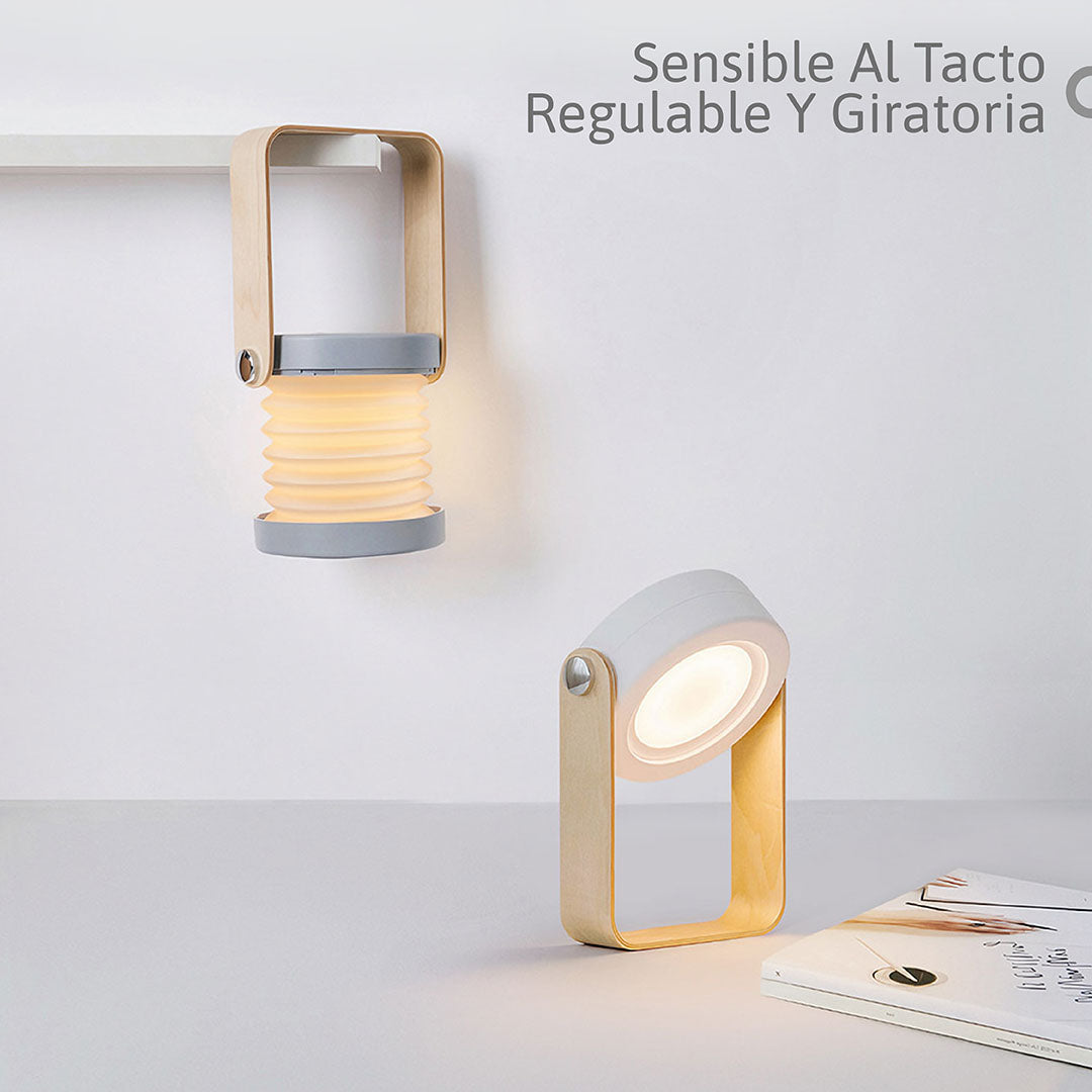 Lámpara Táctil de Acordeón: Iluminación con un Solo Toque