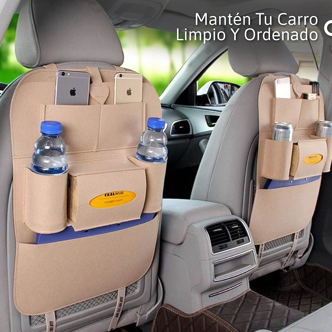 Organizador Universal para Asiento de Carro - Espacio y Comodidad