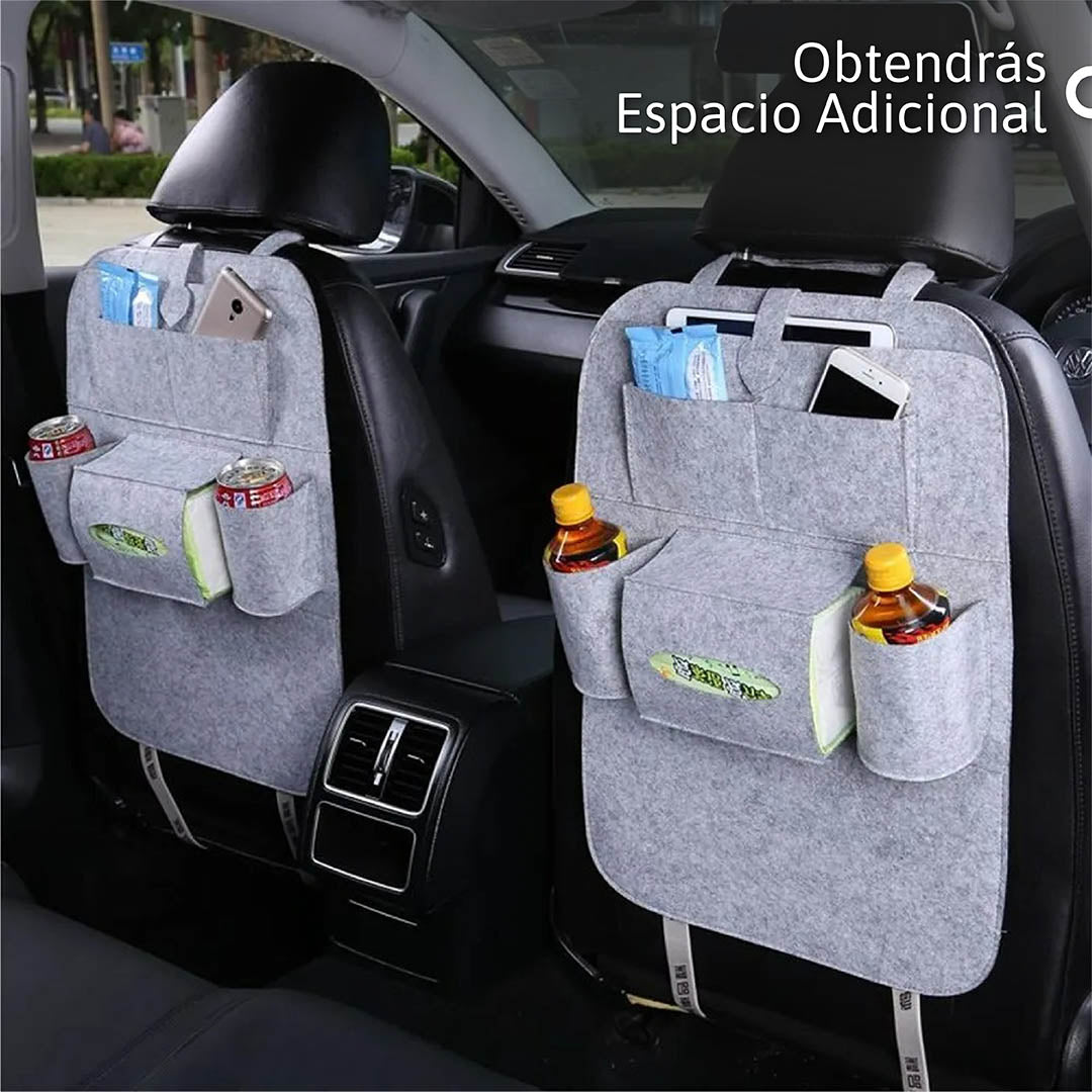 Organizador Universal para Asiento de Carro - Espacio y Comodidad