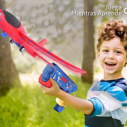 Pistola Lanza Aviones - Juguete Catapulta Interactivo