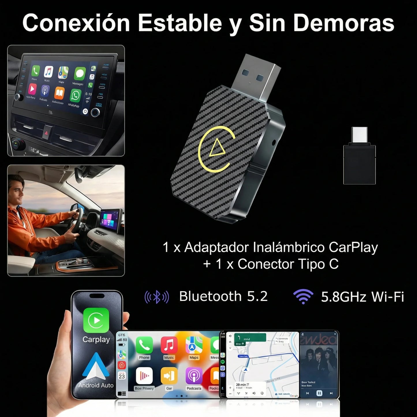 CarPlay Adaptador Mini