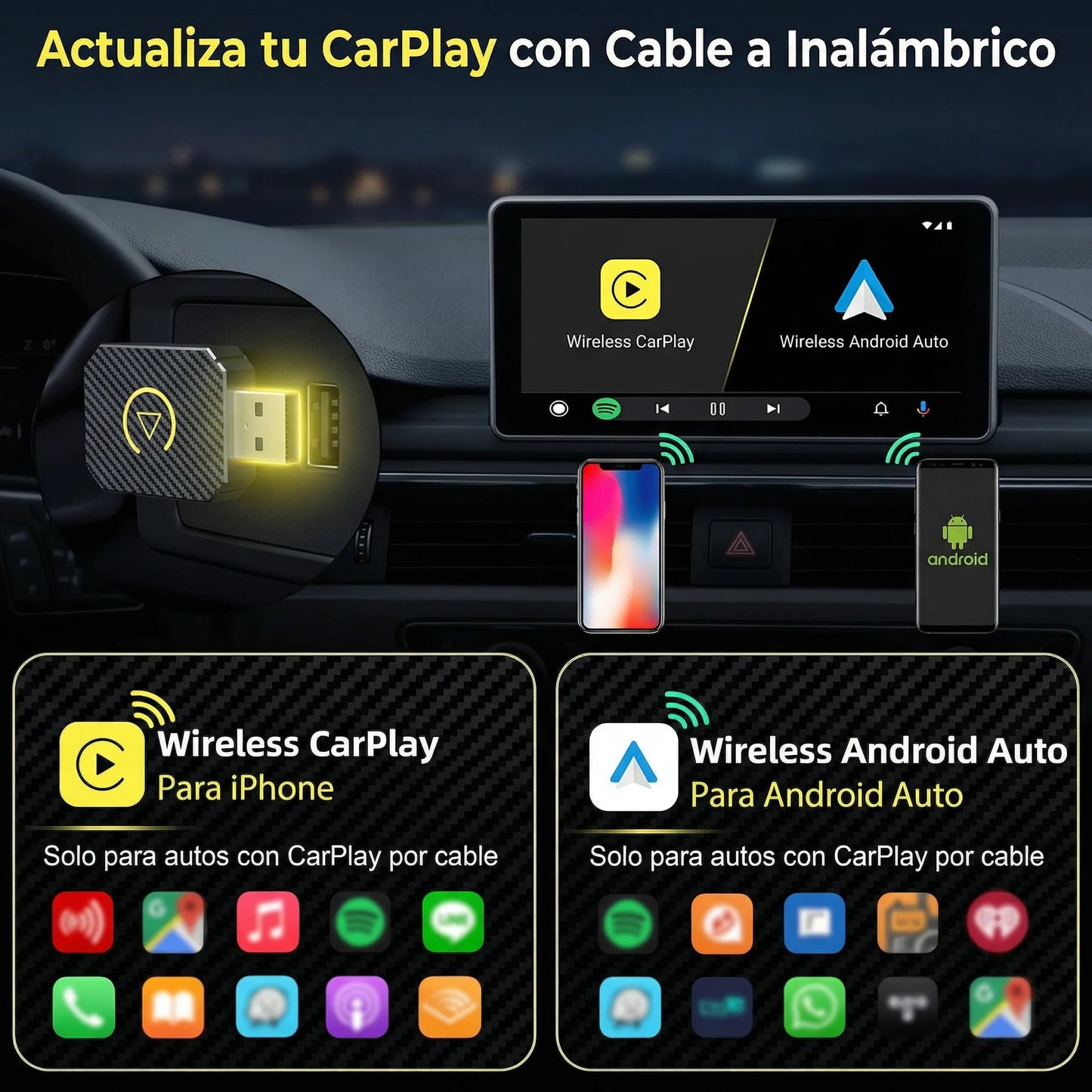 CarPlay Adaptador Mini