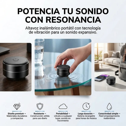 Mini altavoz de resonancia potente