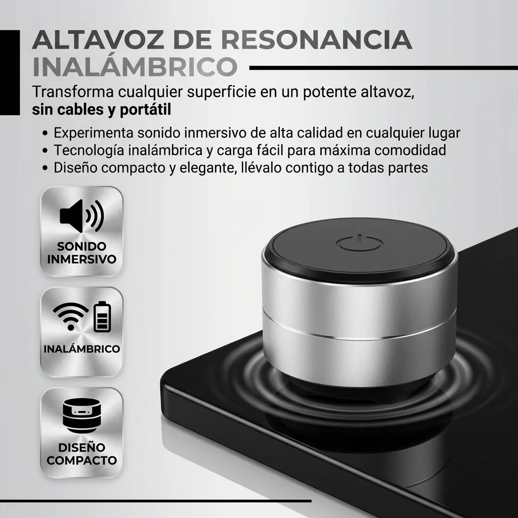 Mini altavoz de resonancia potente